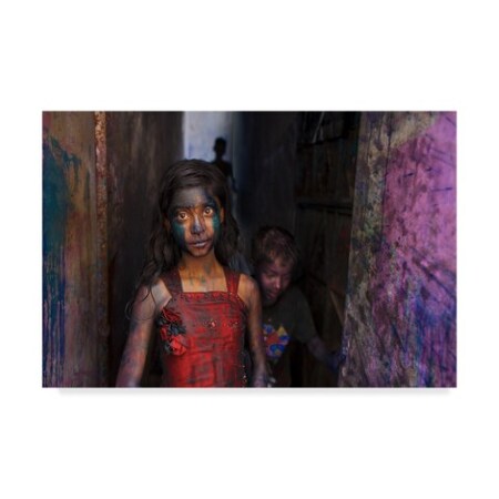 Trademark Fine Art Fahad Bin Solaiman 'Colors On Her' Canvas Art, 22x32 1X05771-C2232GG